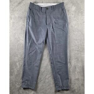 State and Liberty Athletic Fit Dress Pants Mens 30 (31x28) Gray Blue Stretch